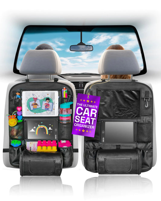 Cartik Backseat Buddy - Double Pack Car Organizer for Kids & Gear